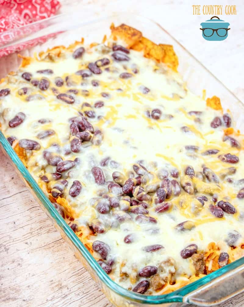 Dorito Taco Casserole The Country Cook main dishes