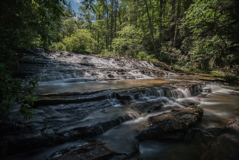 Brasstown Falls near Chattooga Belle Farm in South Carolina