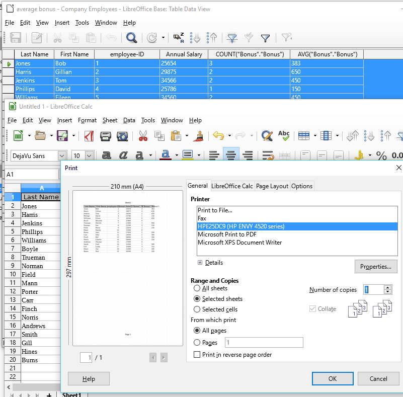 4 Print Query Results 4 Print Query Results