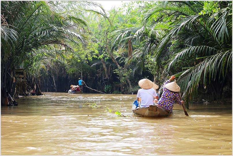 Escursione lungo i canali nel Delta del Mekong Escursione lungo i canali nel Delta del Mekong