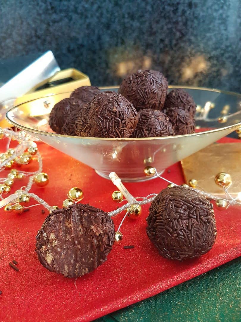 Gluten and Dairy Free Chocolate Truffles with Brandy