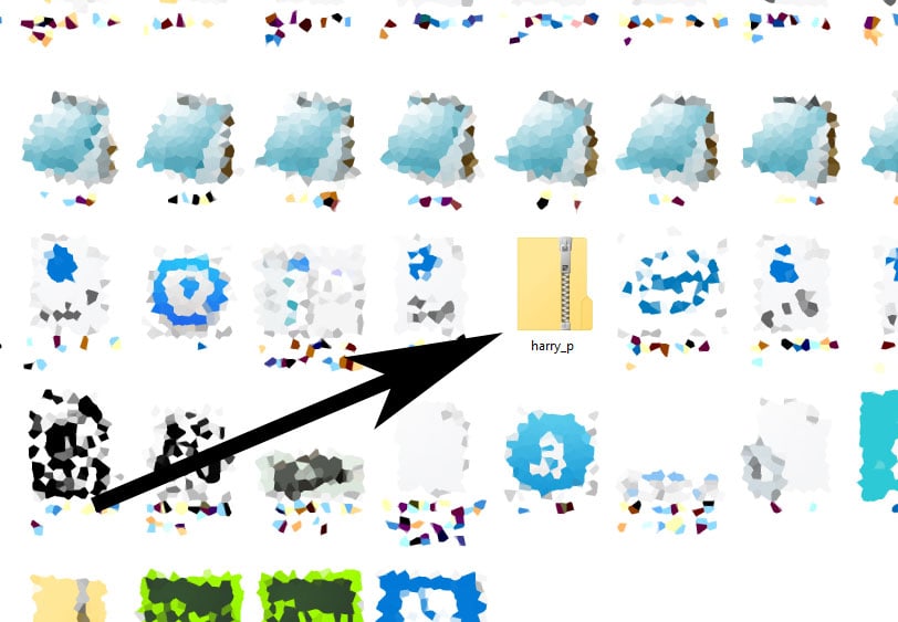 Een zip-bestand herken je in Windows 10 aan dit icoon.