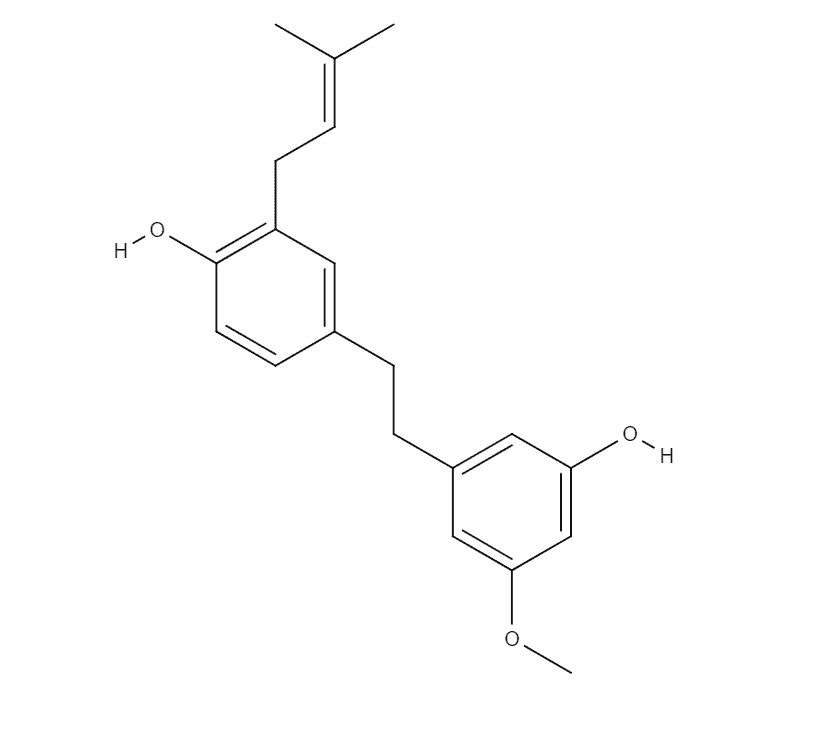 Cannabistilbene chemical structure
