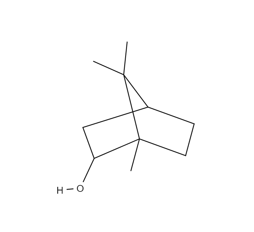 Isoborneol chemical structure