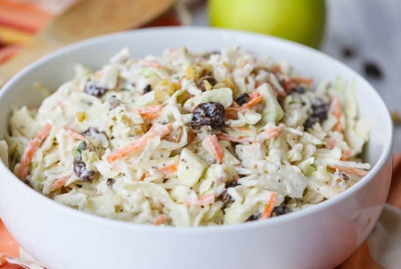Homemade Apple Raisin Coleslaw The Farm Girl Gabs®