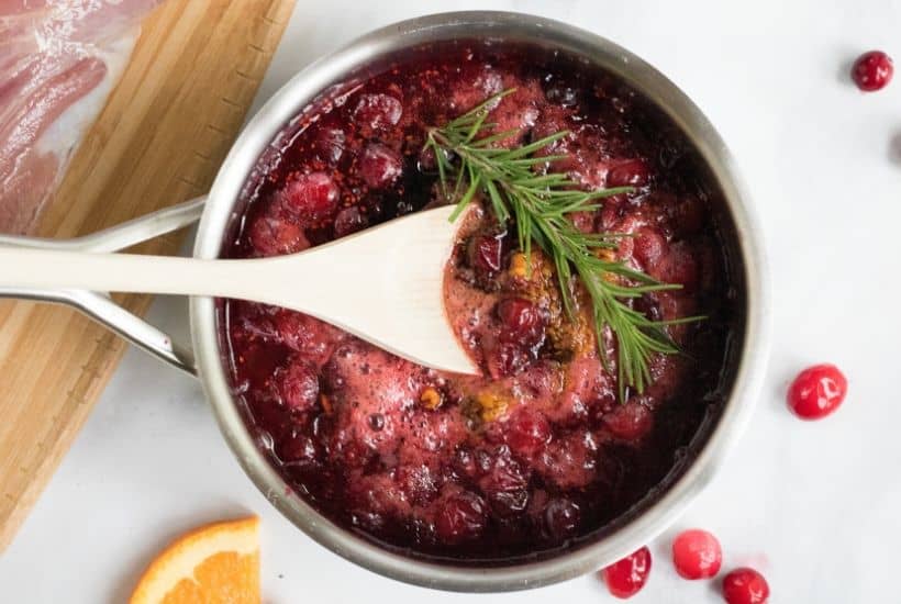 This Slow Cooker Pork Tenderloin With Cranberries & Orange is a delicious fix it and forget it holiday Crock Pot recipe.
