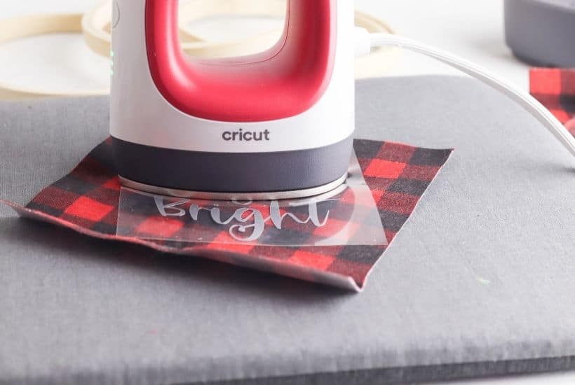 Buffalo Plaid Hoop Ornaments feature 8