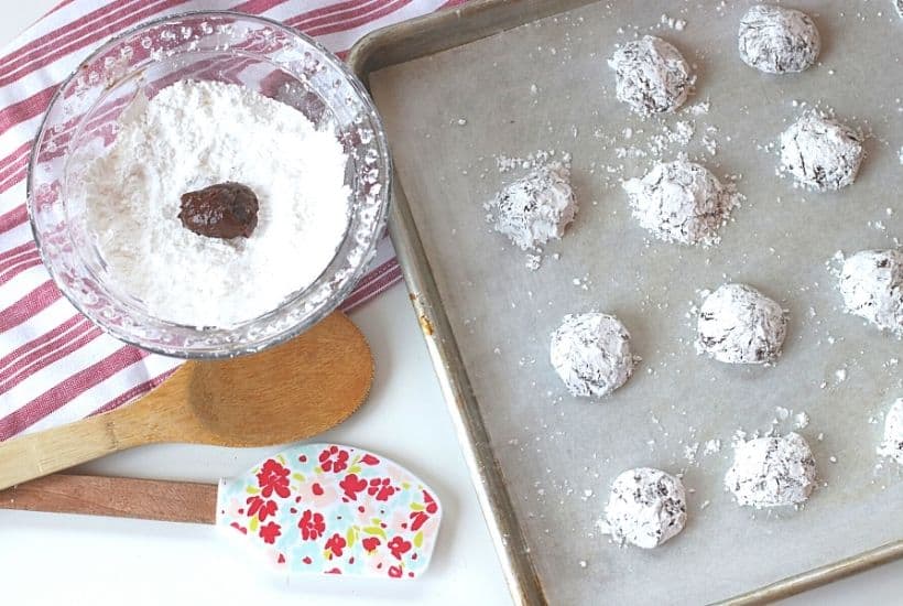 Soft and Chewy Chocolate Crinkle Cookies are a family favorite Christmas cookies. These moist brownie-like cookies aren't just for Christmas though. You can enjoy this cookie's chocolaty goodness all year long.
