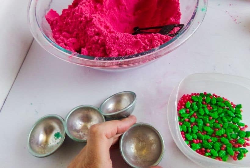 Give the gift of pampering this year. We all need it after this crazy year. These DIY Holly Bath Bombs are an easy DIY craft and perfect stocking stuffer idea.