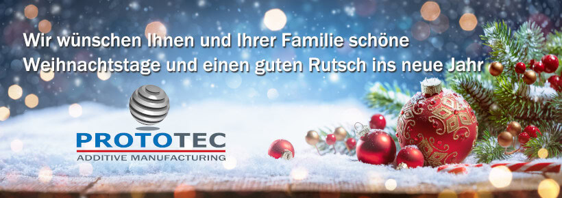 Weihnachtsgrüße Prototec 2019
