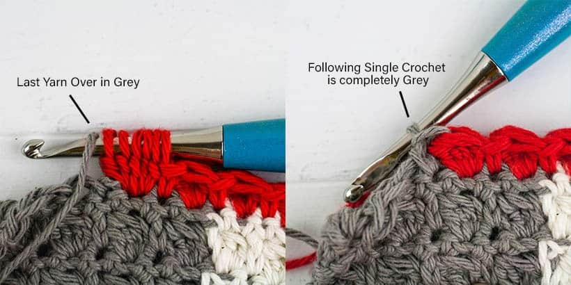 Learn two rules that teach you to change colors in crochet for any stitch. Plus a video tutorial showing you how this works for any stitch.