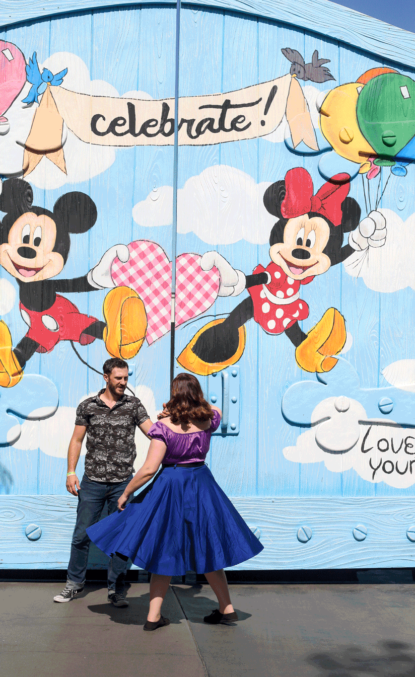 disneyland engagement photo
