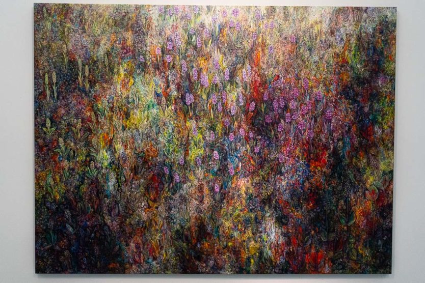 art depicting colorful vegetation by Icelandic artist in the national gallery of Iceland