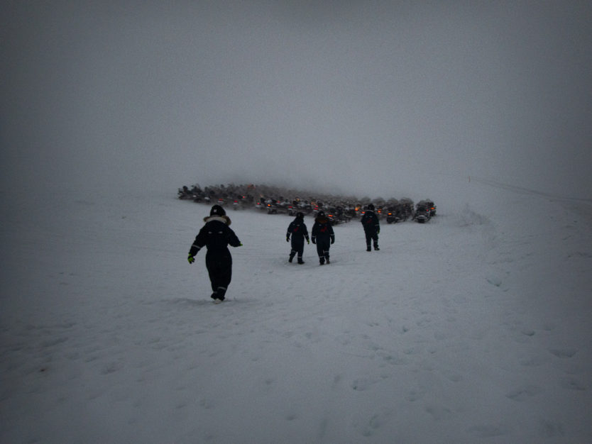 mountaineers of iceland snowmobile tour and langjokull glacier ice cave tour