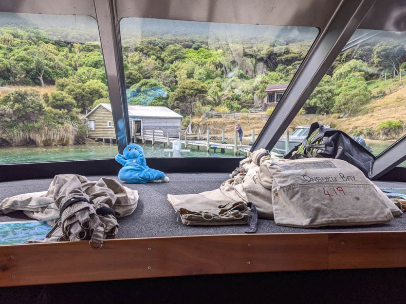 delivering mail in queen charlotte sound on the mail boat picton