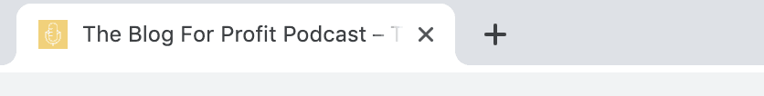 favicon for blog for profit podcast