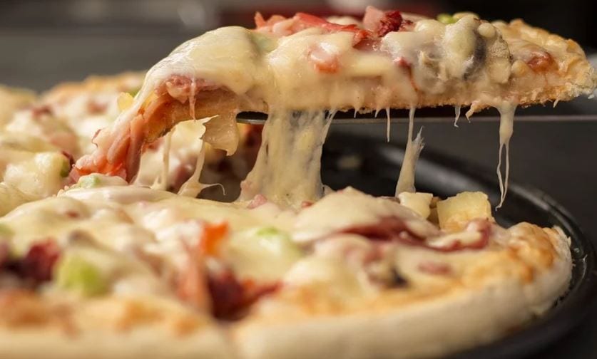 Eating Pizza