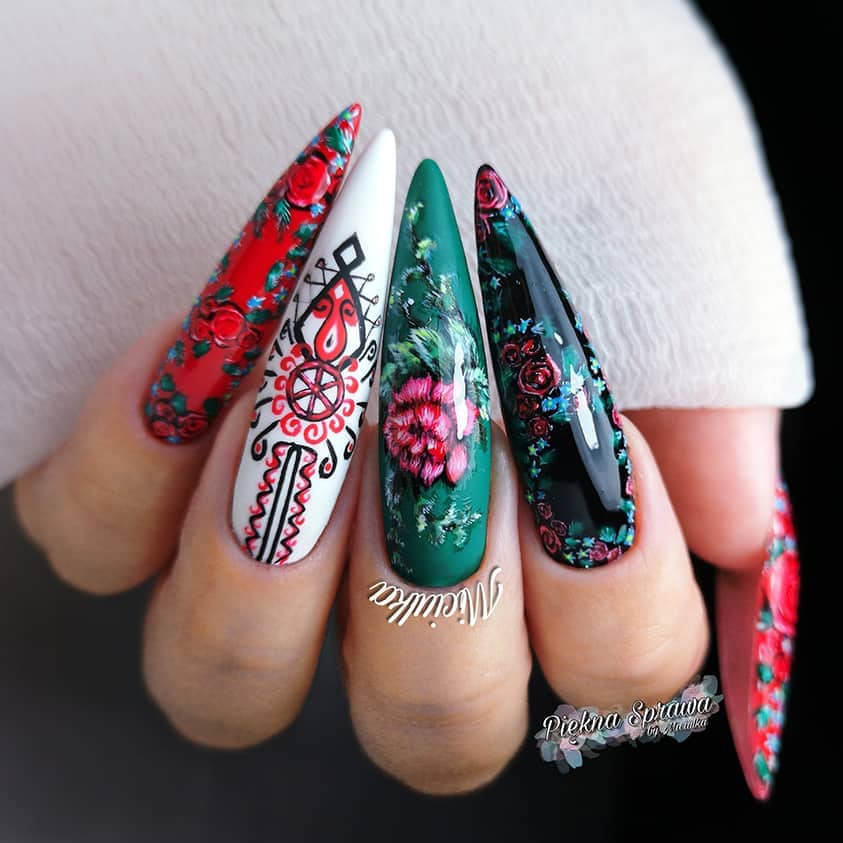 Inspiracje - Folkowe inspiracje w manicure 1 folkowe inspiracje w manicure