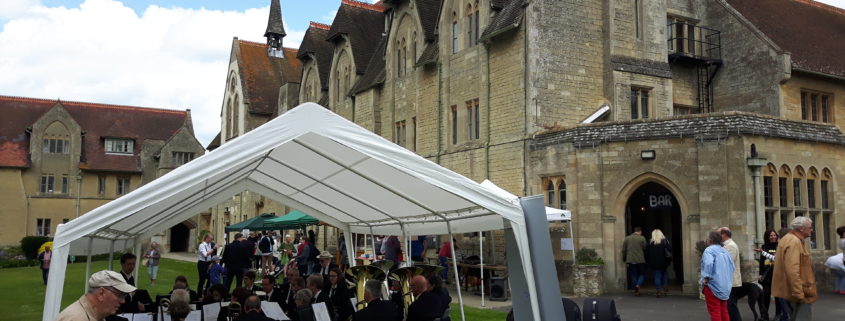 Cuddesdon Church fete with brass band
