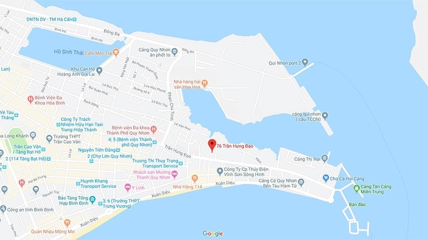 Vị trí căn hộ Altara Quy Nhơn