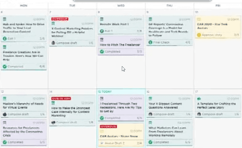 Contently - Best Editorial Calendar Tool