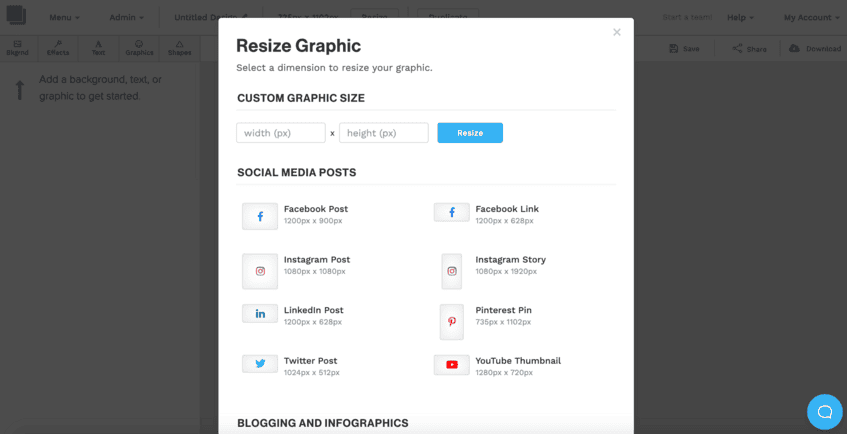 Snappa Resize Tool