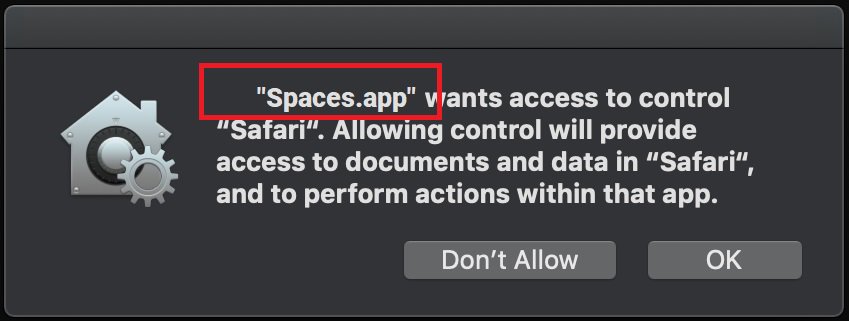 Spaces App Spaces.app