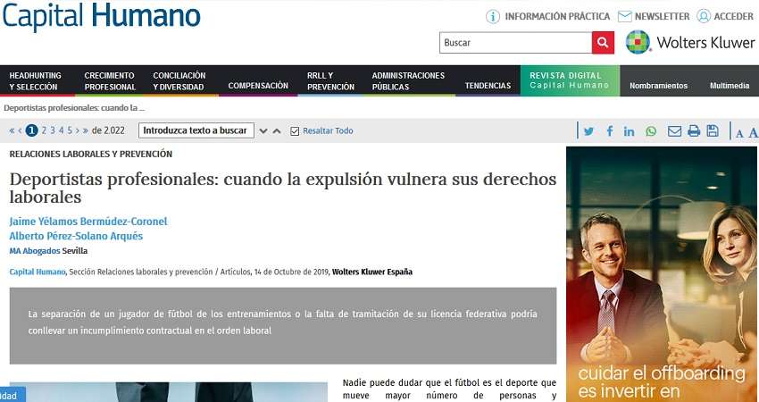 Deportistas Profesionales: Cuando La Expulsión Vulnera Sus Derechos Laborales