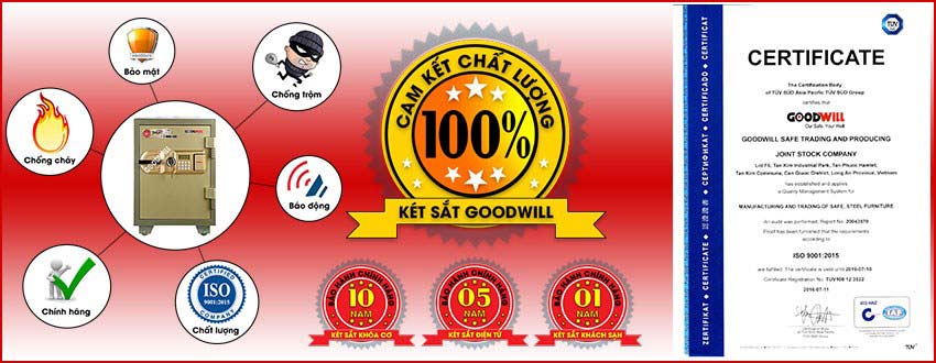 quy định bán hàng két sắt chất lượng chính hãng Goodwill