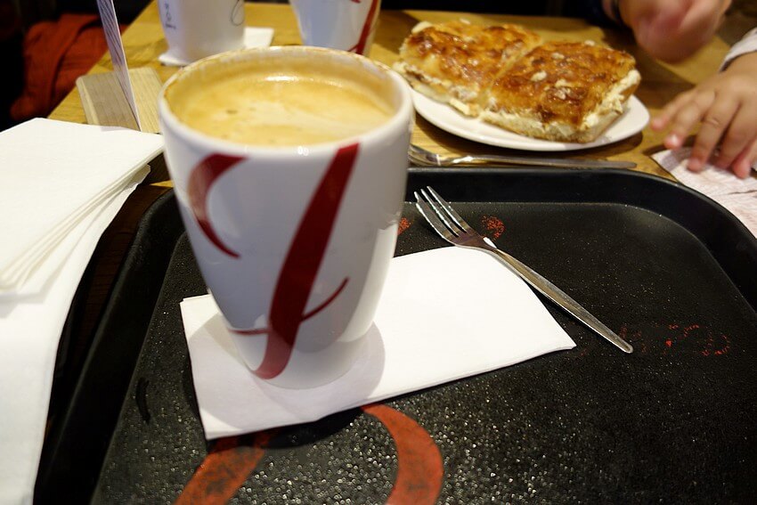 Delicious coffee at Baker boy in BINZ