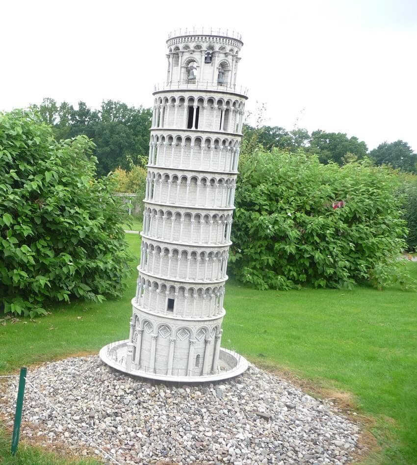 Miniatur: Schiefer Turm von Pisa in Gingst