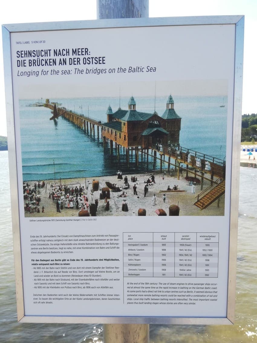 Pier BINZ to 1913: Open-air exhibition on the pier of the Kurverwaltung