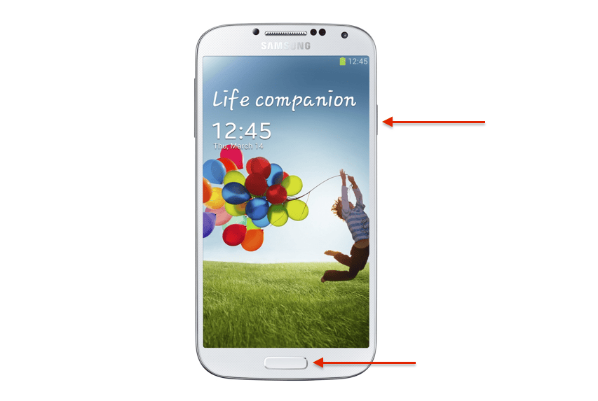 How To Take A Screenshot on Galaxy S4 6 Source: samsung.com (edited)