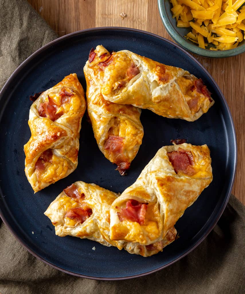 Ham And Cheese Puffs Basil And Bubbly Delizia pastry cream by matilde vicenzi | 12 individually wrapped cream filled puff pastry patisserie rolls. ham and cheese puff pastries