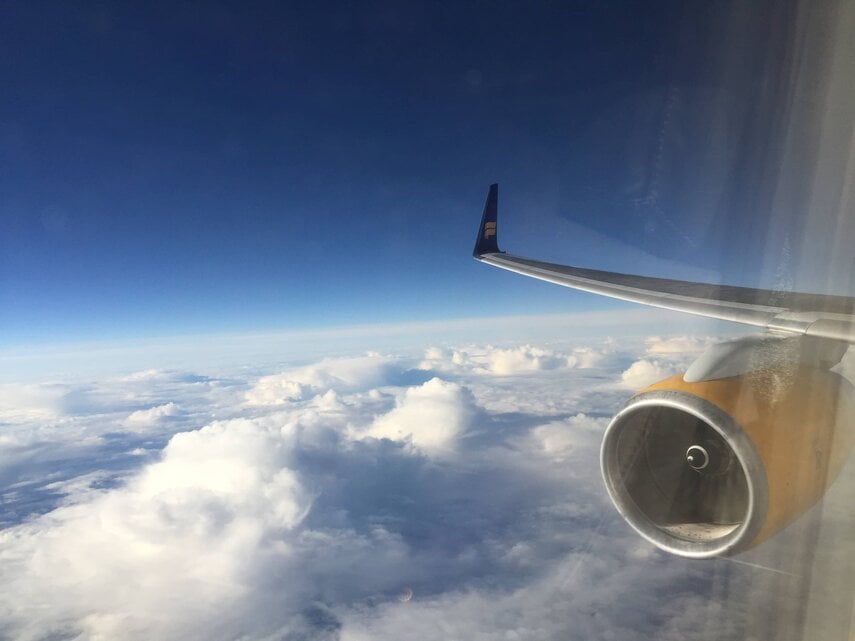 In der Icelandair Business Class nach Frankfurt In der Icelandair Business Class nach Frankfurt