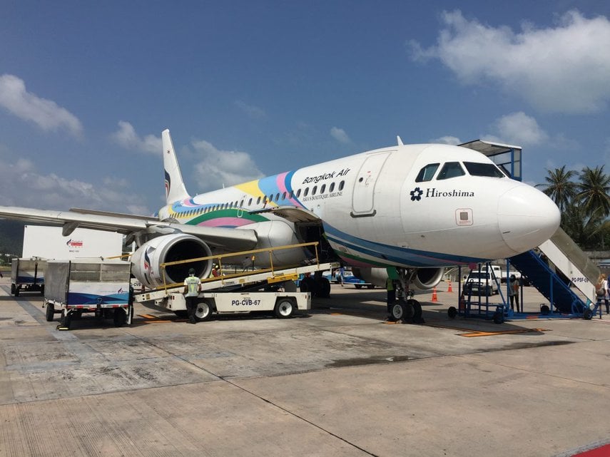 Bangkok Airways im A319 von Bangkok nach Koh Samui Bangkok Airways im A319 von Bangkok nach Koh Samui