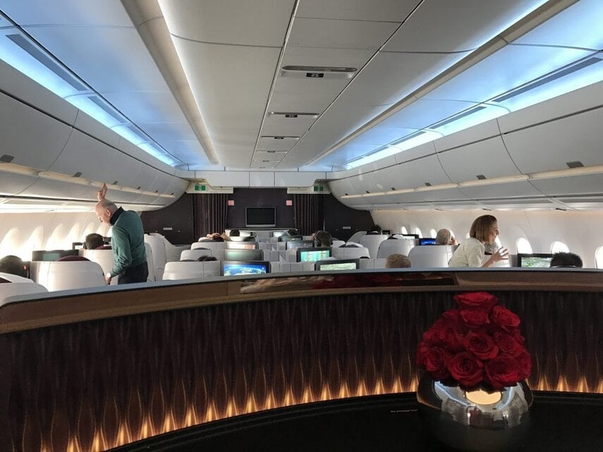 Doha nach Frankfurt im Airbus A350 Business Class Doha nach Frankfurt im Airbus A350 Business Class