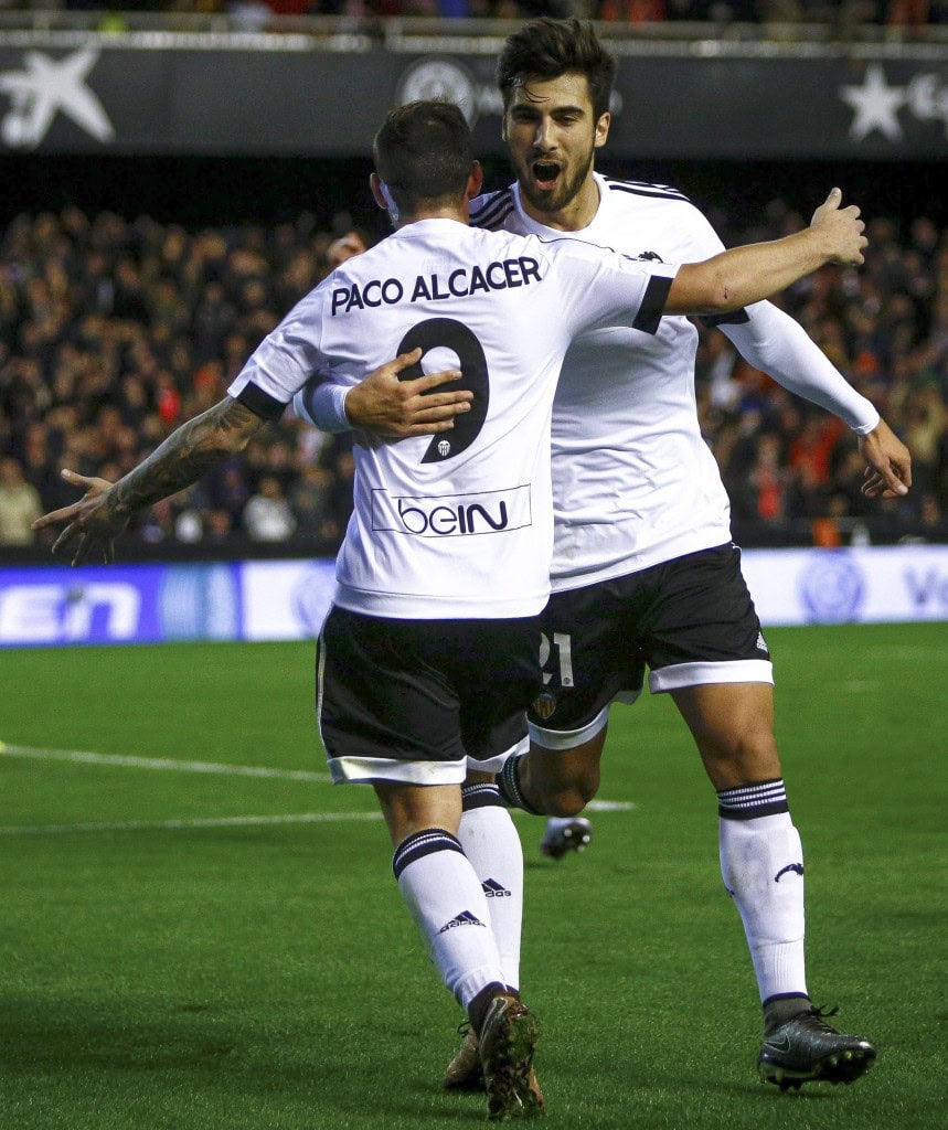 Paco Alcacer has been crucial for Valencia but could see himself playing against the club he grew up at with Barcelona reportedly tabling an offer (Picture Courtesy - AFP/Getty Images)
