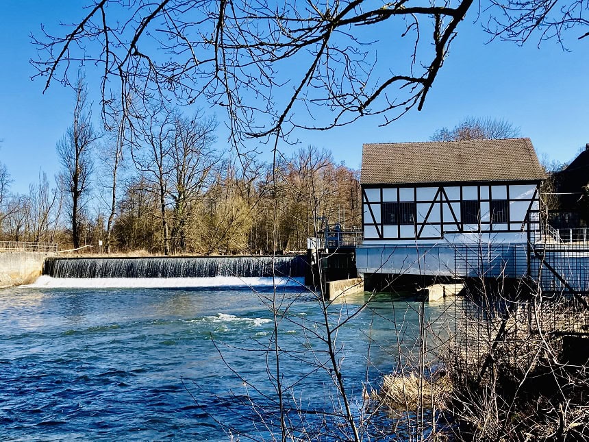 Das Wasserwerk der Energie erzeugt Ökostrom.