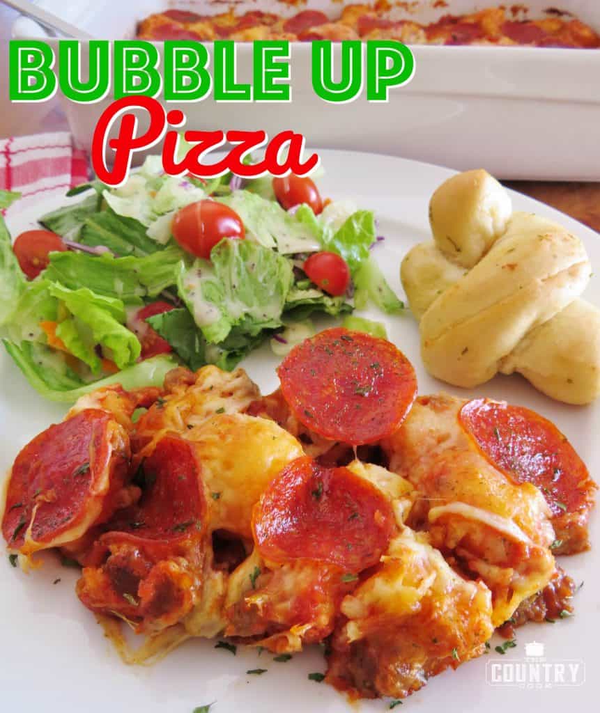 Bubble Up Pizza recipe from The Country Cook