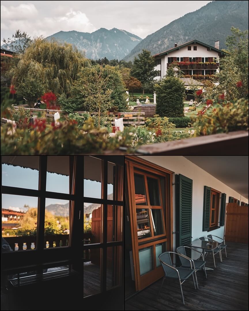 Balkon und Aussicht der Junior Suite im Bachmair Weissach Hotel