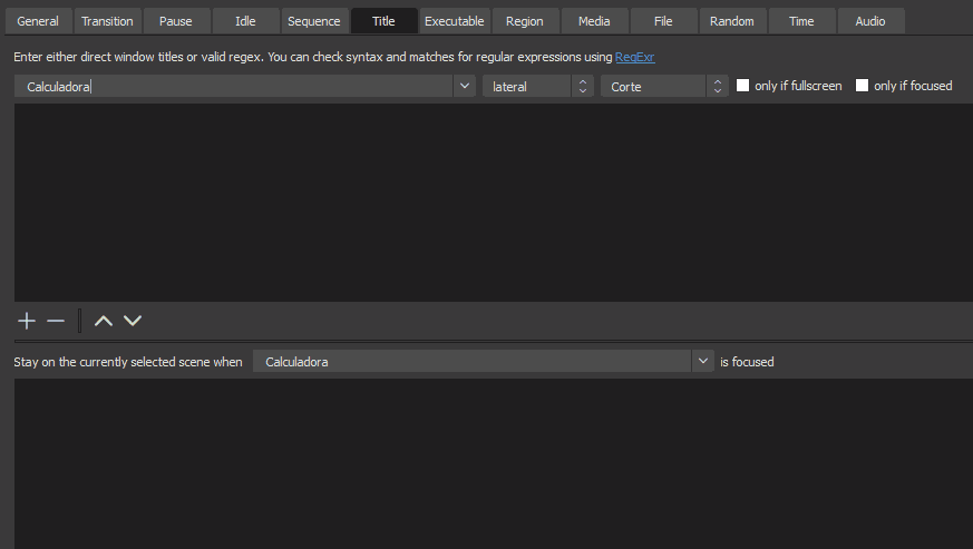 Advanced Secene Switcher window title