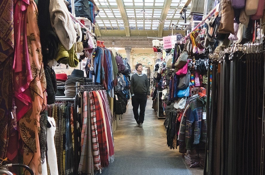 BRISTOL, ENGLAND - JANUARY 26: Shoppers browse stalls in St Nicholas Market on January 26, 2017 in Bristol, England. Figures released for 2016 show that Bristol had the UK's fastest-growing economy outside of London and its house prices are the fastest-growing in the country. According to the Hometrack UK Cities House Price Index, property rose by 9.6 per cent in Bristol in 2016. (Photo by Matt Cardy/Getty Images)