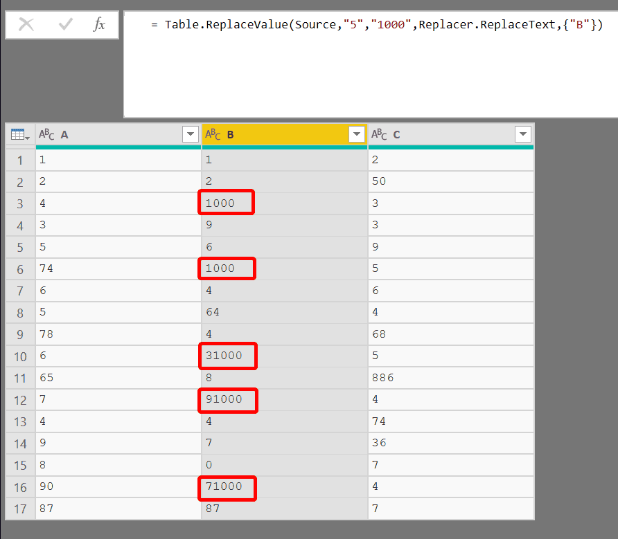 Replace Values in Power Query