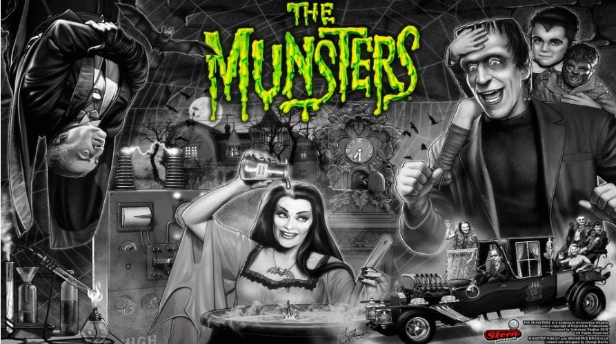 The Munsters Pinball Backglass The Munsters Pinball Backglass