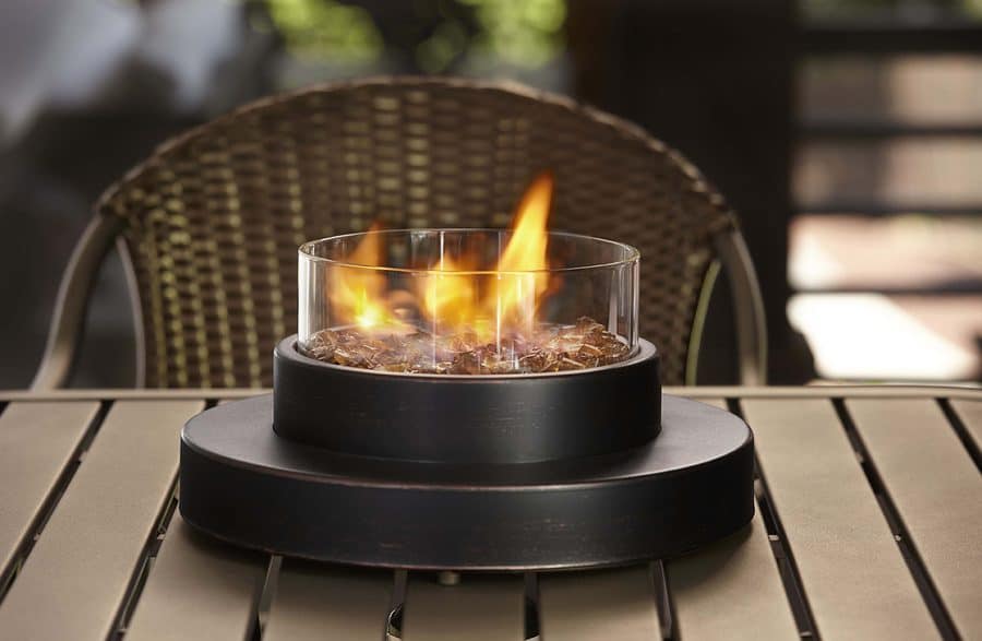 50 Top Backyard Fire Pit Ideas Photos Tips Diy Or For 2019 Easy Backyard Fire Pit Idea A Tabletop Propane Firebowl Endless Summer