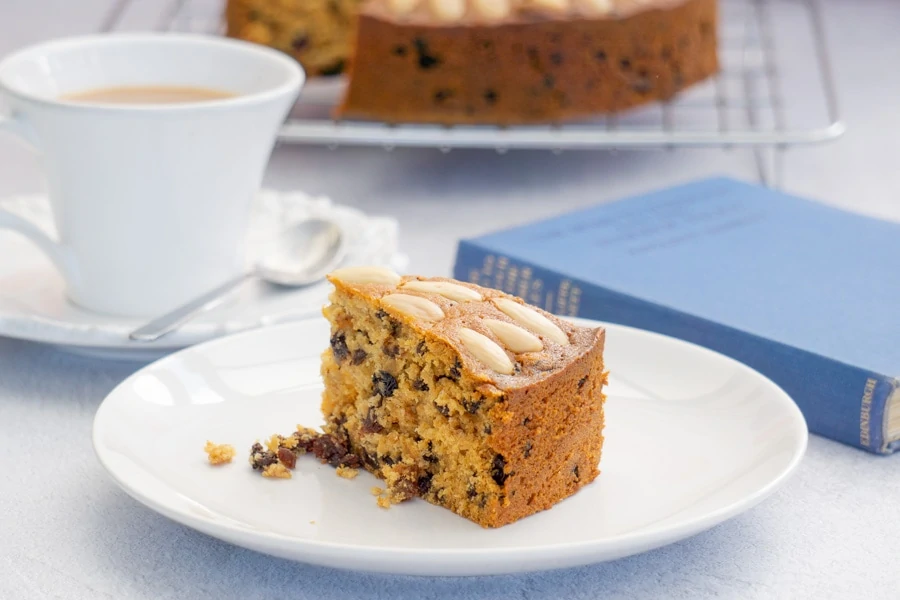 Slice of Cake and a cup of tea