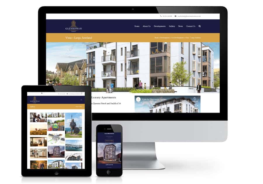 glenrowan homes website Blue Doplhin web design peterborough 2