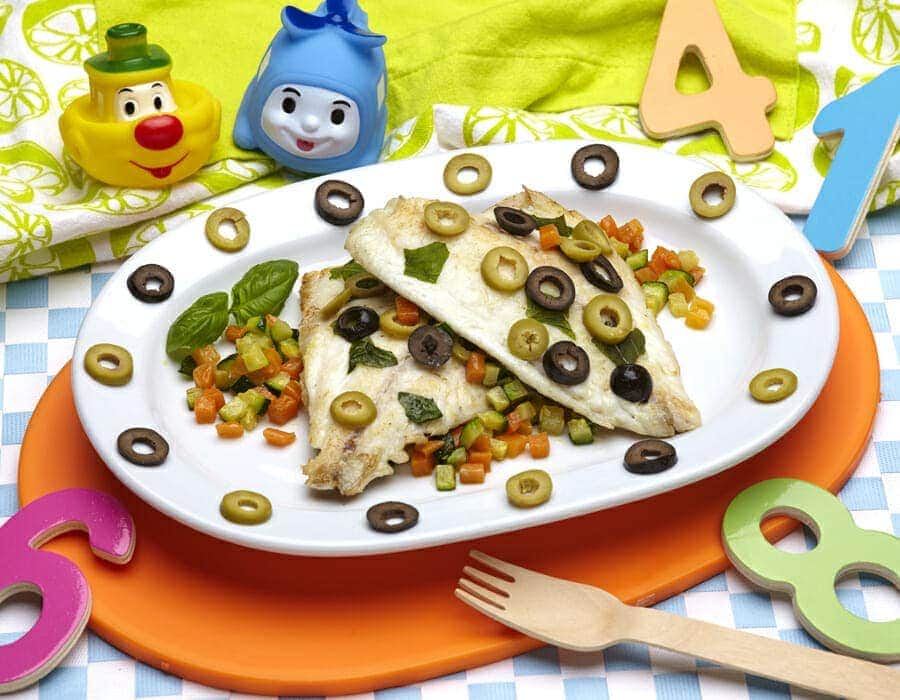 Dentice al cartoccio con dadolata di verdure Dentice al cartoccio con dadolata di verdure