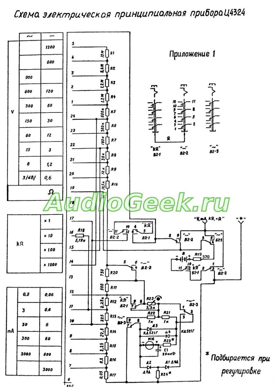 Ц4324 схема прибора
